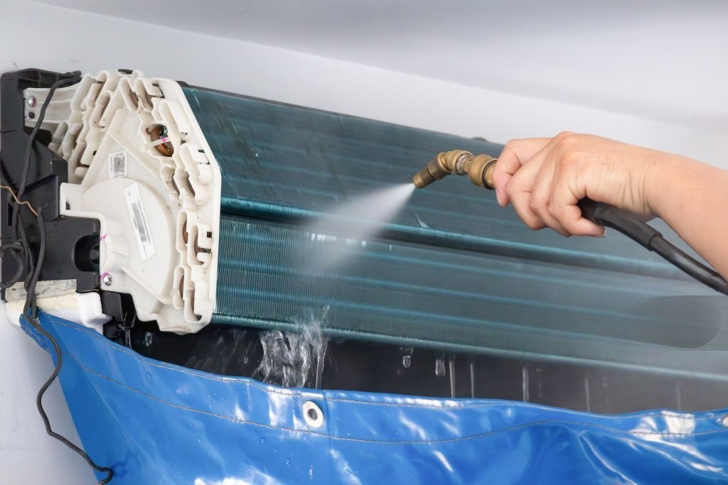 AC deep cleaning process