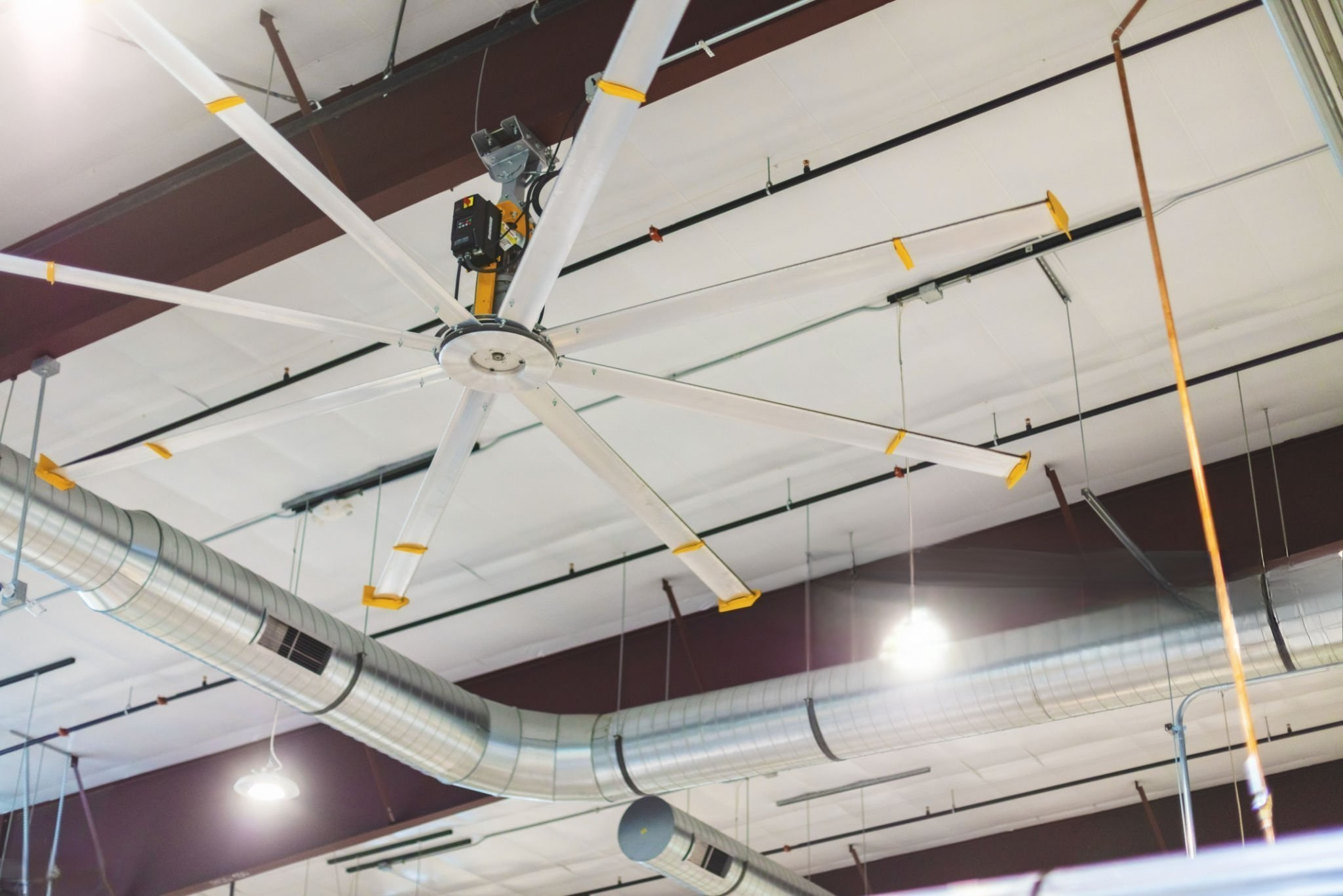 Large Ceiling Fan Installations In office space